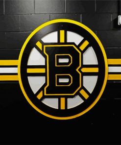 Bruins Ice Hockey Team Logo Paint by Number