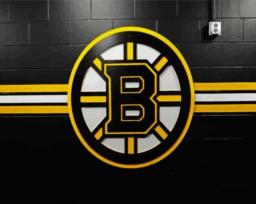 Bruins Ice Hockey Team Logo Paint by Number