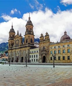 Cathedral Primada De Colombia paint by number