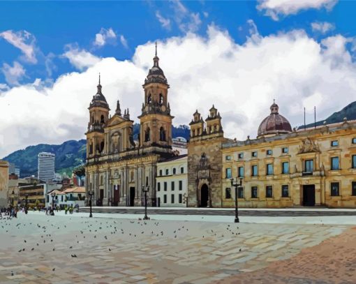 Cathedral Primada De Colombia paint by number