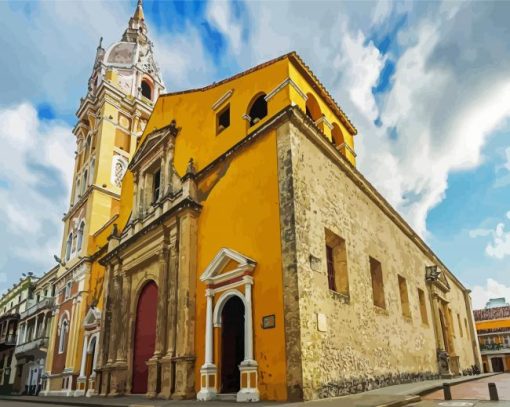 Cathedral de Santa Catalina de Alejandria paint by number