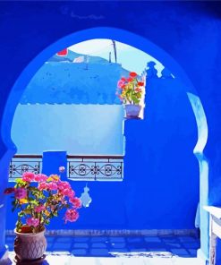 Chefchaouen Morocco paint by number