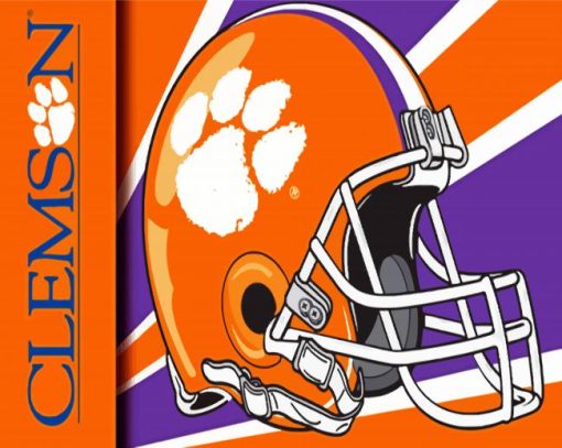 Clemson Tigers Logo paint by number