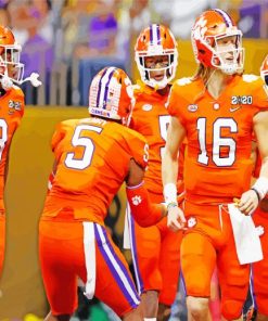 Clemson Tigers Football Players paint by number