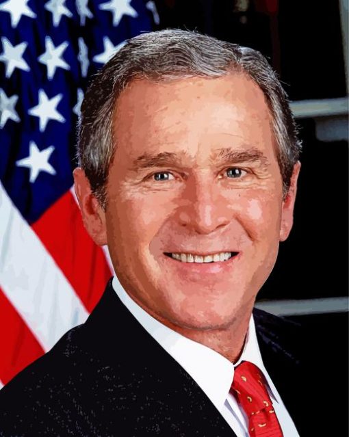 George W Bush President Paint By Number