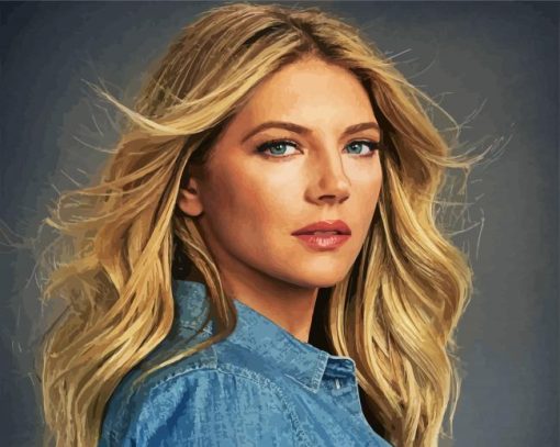 The Canadian Actress Katheryn Winnick paint by number