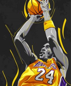 Kobe Bryant Basketball Paint By Number