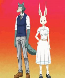 Legosi And Haru Beastars Paint By Number