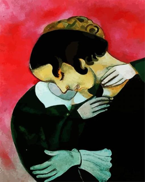 Lovers In Pink paint by number