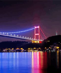 Luminous Bosphorus Bridge Istanbul Paint By Number