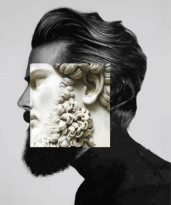 Man And Greek Sculpture Beard Paint By Number