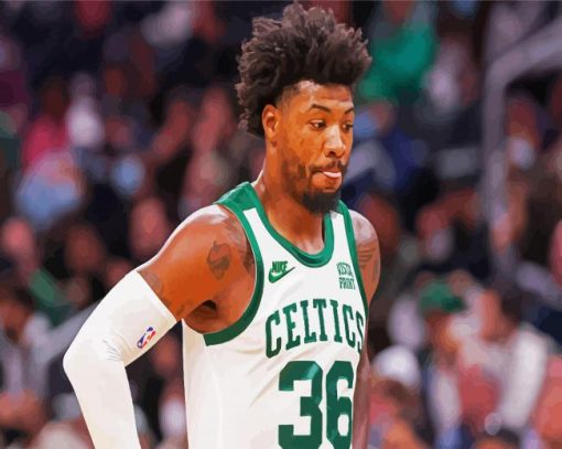 Marcus Smart Celtics paint by number