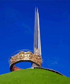 Mound Of Glory Memorial Park In Belarus Paint By Number