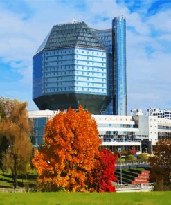 National Library Of Belarus Paint By Number