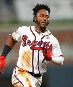 Ozzie Albies Second Baseman at Atlanta Braves Paint by Number