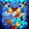 Pokémon Squirtle Evolution Paint By Number