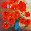 Poppies Coquelicot Vase paint by number