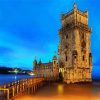 Portugal Belem Tower At Night Paint By Number