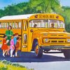 School Bus Paint By Number