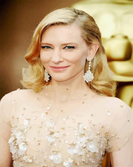 Stunning Cate Blanchett paint by number