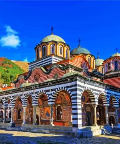 The Monastery Of Saint Ivan Of Rila Bulgaria Paint By Number