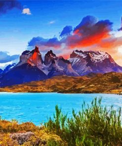 Torres Del Paine National Park Chile paint by number