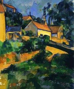 Turning Road At Montgeroult Cezanne paint by number