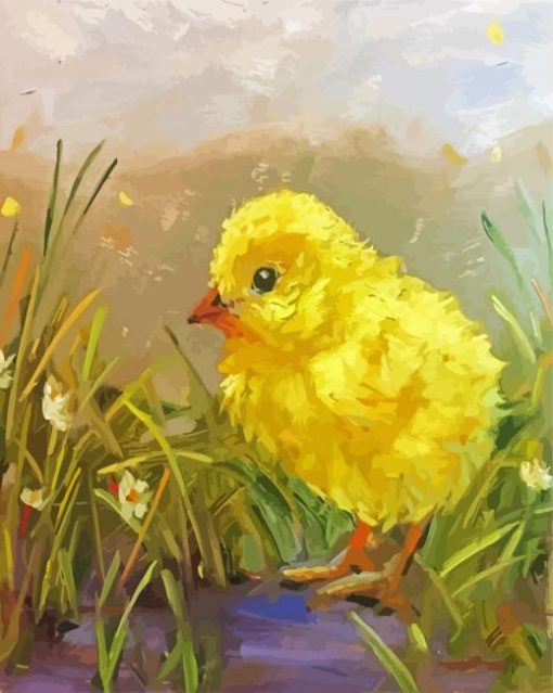 Aesthetic Chick Bird paint by number