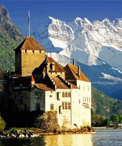 The Castle Of Chillon Paint By Number