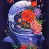 Aesthetic Floral Spaceman Paint By Number