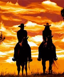 Aesthetic Western Cowboys Paint By Number