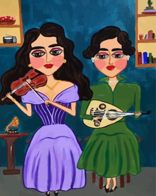 Arab Musician Ladies Paint By Number