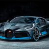 Black And Blue Bugatti Paint By Number