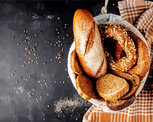 Bread Basket Paint By Number