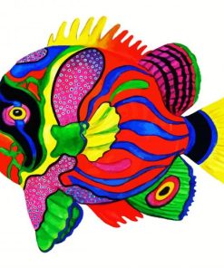 Colorful Fish paint by number