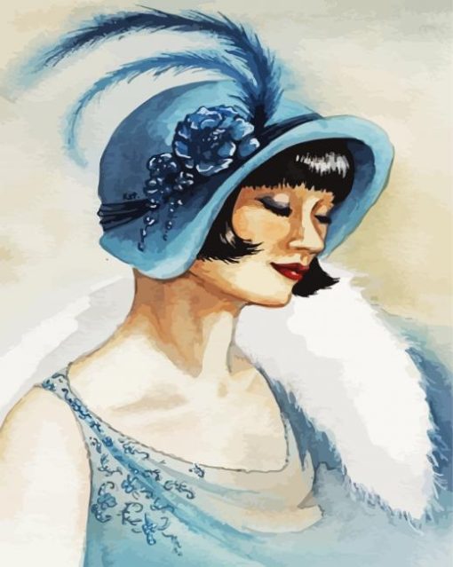 French Deco Lady Paint By Number