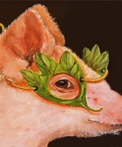 Masked Pig paint by number