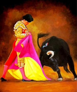 Matador And Bull Paint By Number