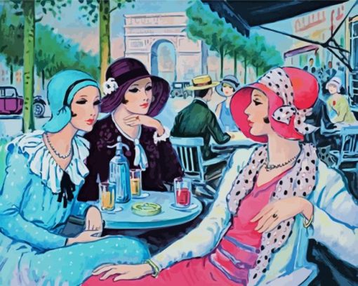 Parisian Deco Ladies Paint By Number