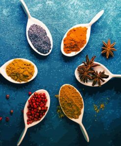 Spices And Dried Herbs Paint By Number