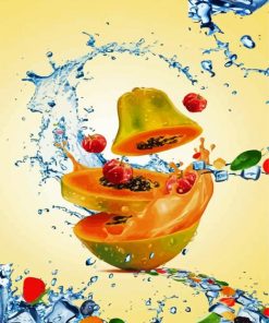 Splash Fresh Fruits Paint By Number