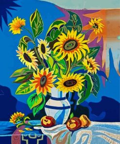 Sunflowers paint by number