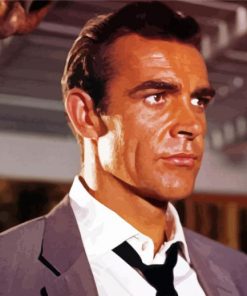 The Actor Sean Connery paint by number