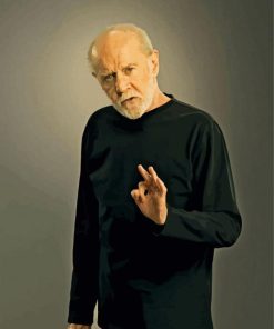 The Comedian George Carlin paint by number