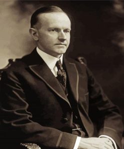 The President Calvin Coolidge paint by number