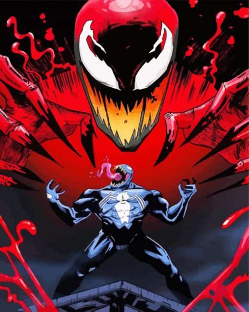 Venom Carnage paint by number