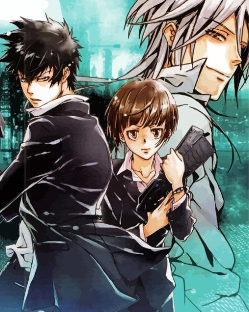 Akan With Shinya And Shougo Psycho Pass Paint By Number