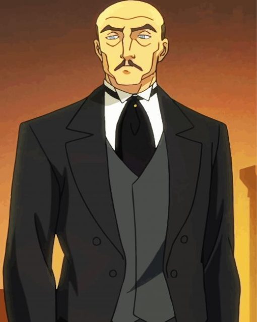 Alfred Pennyworth From Batman Paint By Number