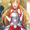 The Cute Asuna Anime Character Paint By Number