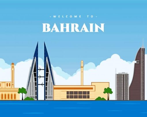 Bahrain Poster Paint By Number